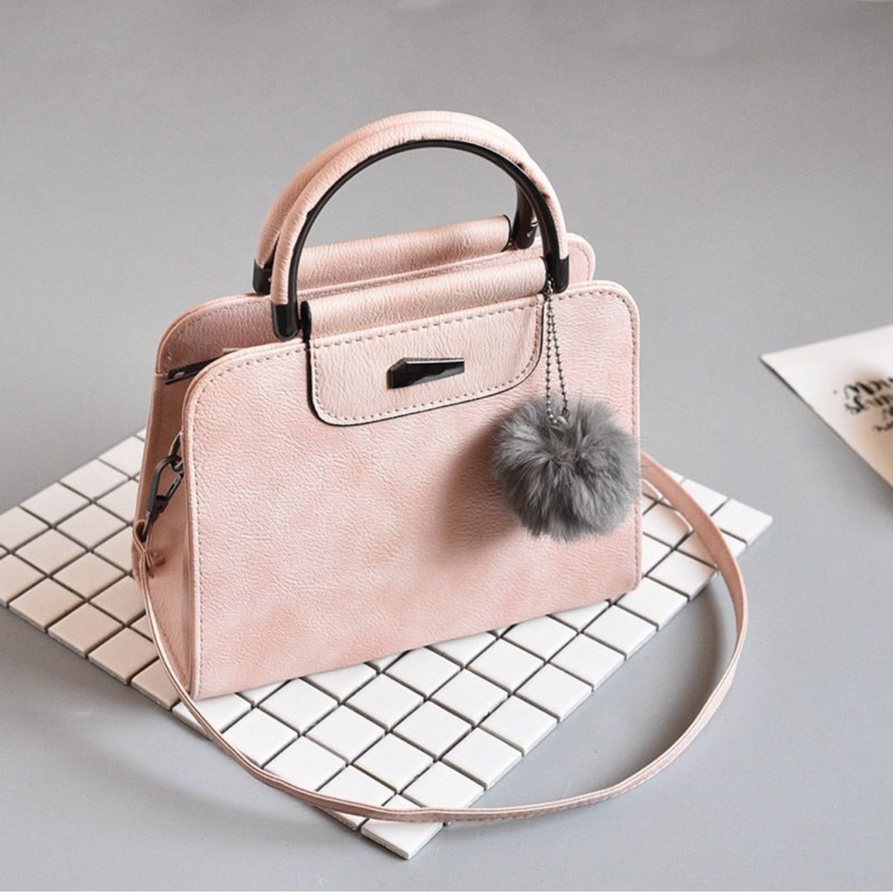 Pink Pom Pom bag